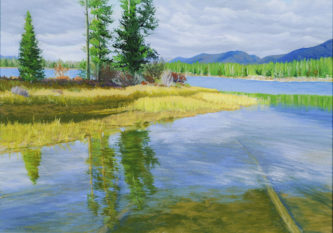 Lake Inlet Painting