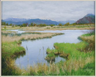 Silver Creek Cattails Painting